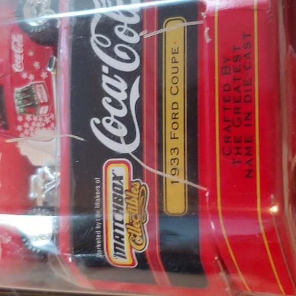 Matchbox Coca Cola Red 1933 Ford Coupe Collectible Die-Cast Model Car New NWT - Picture 13 of 17